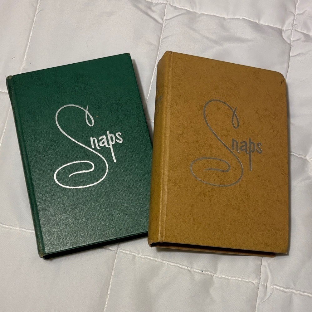 Vintage Green and Tan Snaps Photo Albums